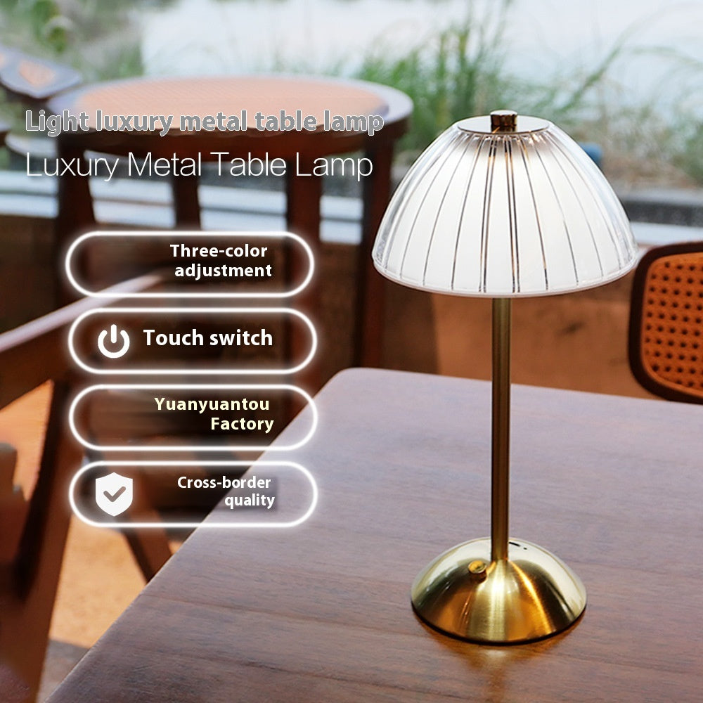 Metal Vintage Ornament Table Lamp Simple Night Light