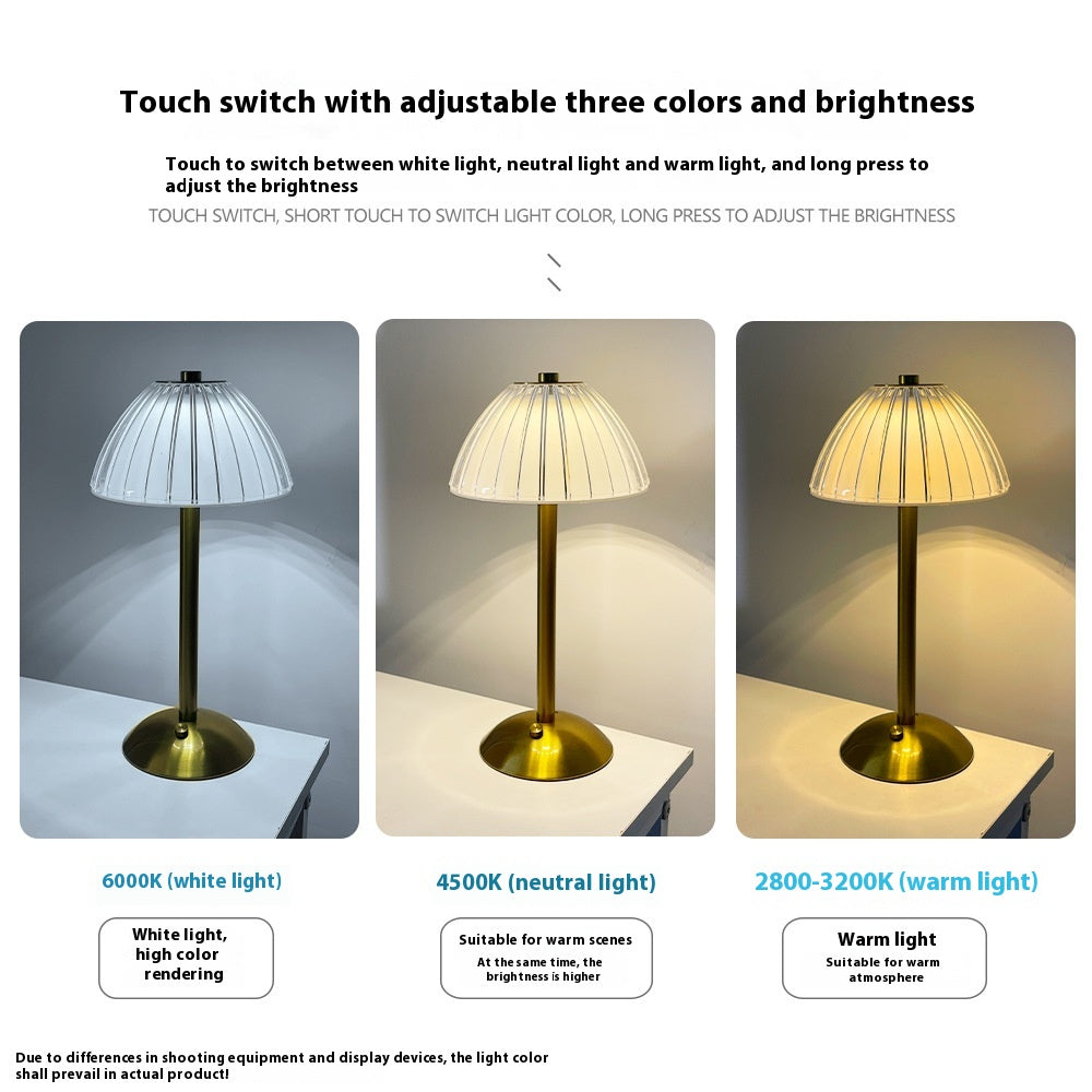 Metal Vintage Ornament Table Lamp Simple Night Light